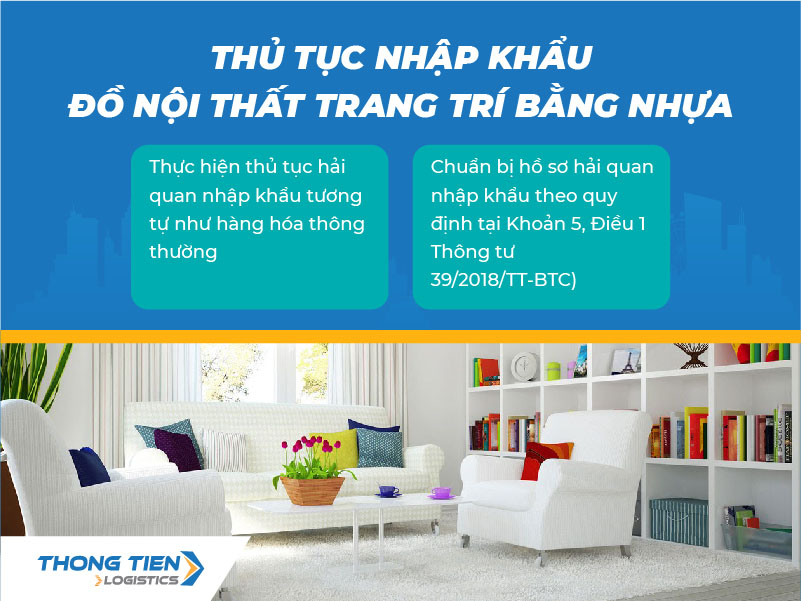 thủ tục nhập khẩu đồ nội thất trang trí bằng nhựa