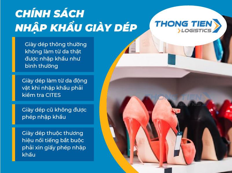 thủ tục nhập khẩu giày dép