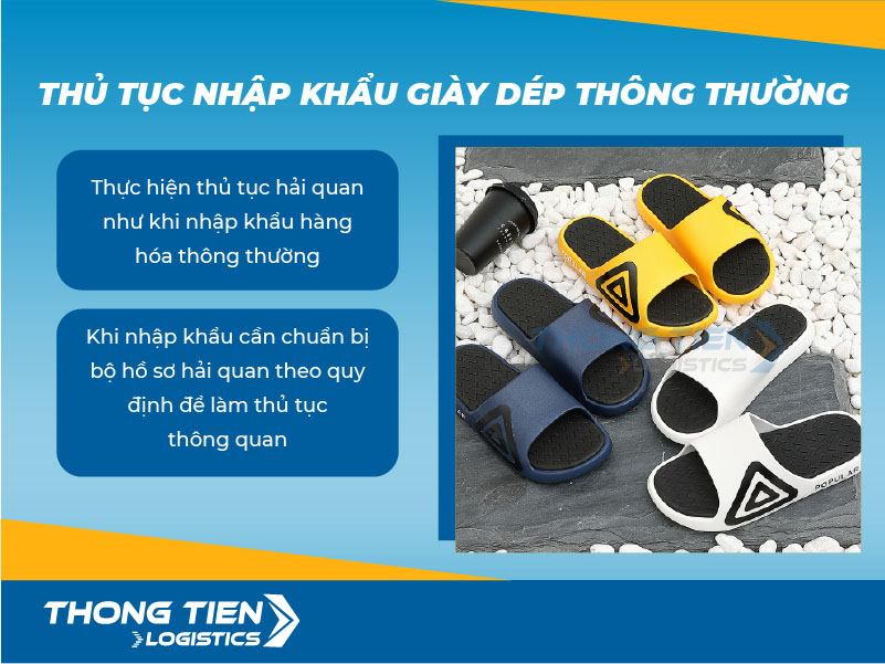 thủ tục nhập khẩu giày dép