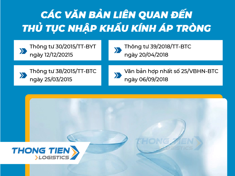 Thủ tục nhập khẩu kính áp tròng