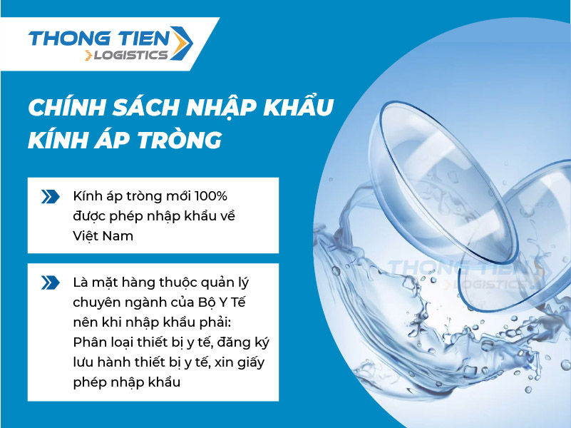 Thủ tục nhập khẩu kính áp tròng