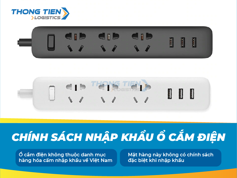 Thủ tục nhập khẩu ổ cắm điện