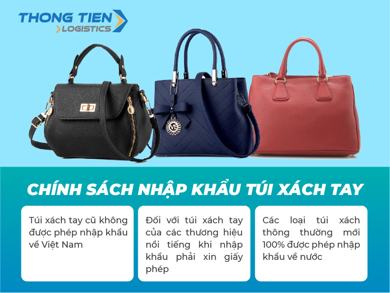 Thủ tục nhập khẩu túi xách tay