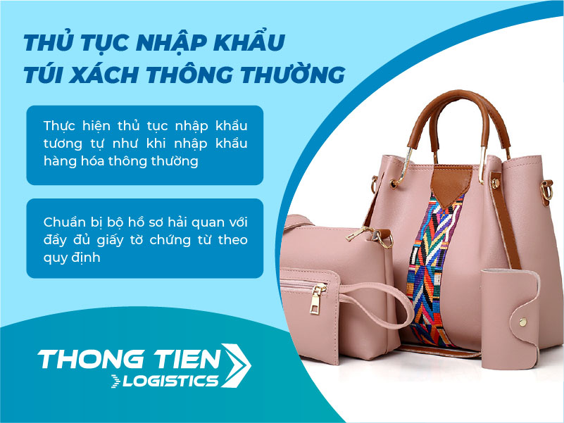 Thủ tục nhập khẩu túi xách tay