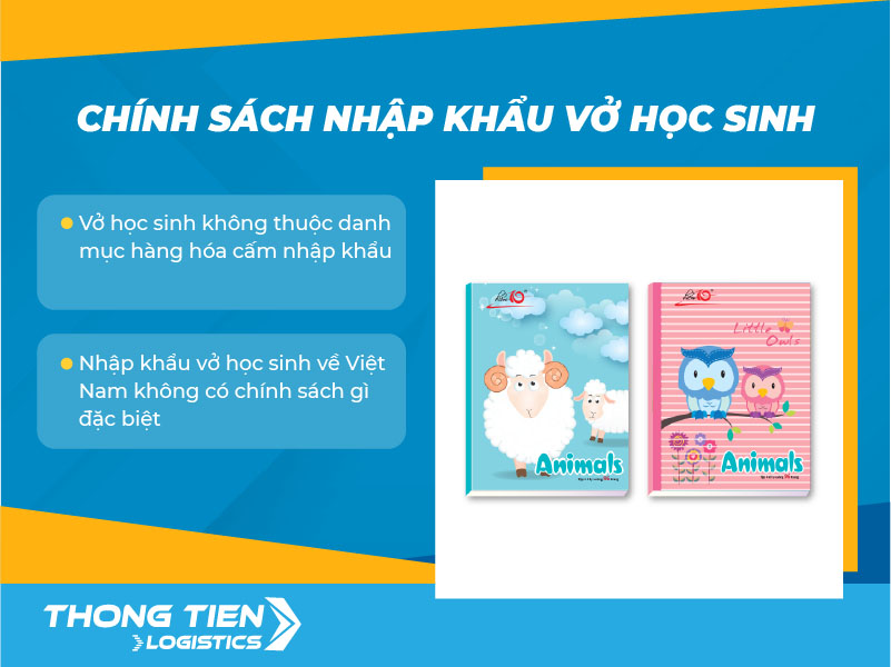 thủ tục nhập khẩu vở học sinh