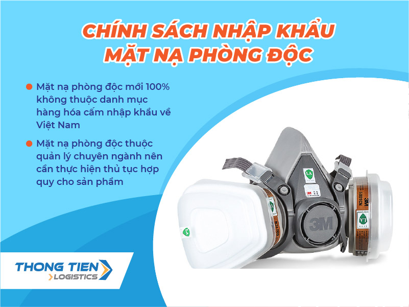 Thủ tục nhập khẩu mặt nạ phòng độc