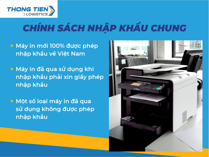 Thủ tục nhập khẩu máy in