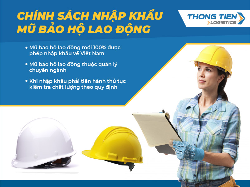 thủ tục nhập khẩu mũ bảo hộ