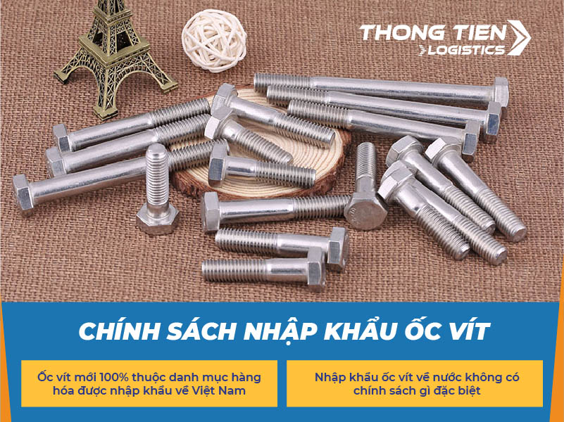 Thủ tục nhập khẩu ốc vít