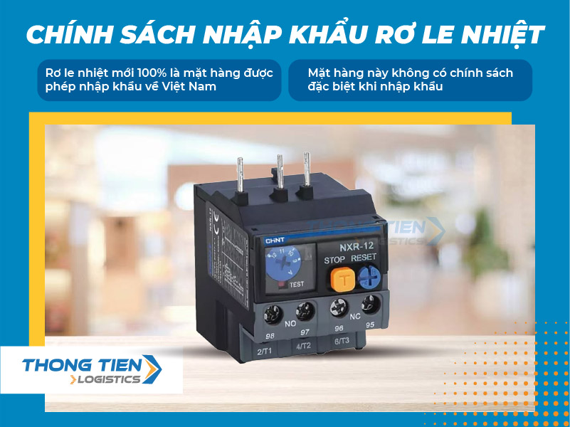 thủ tục nhập khẩu rơ le nhiệt