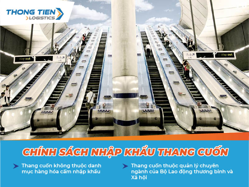 thủ tục nhập khẩu thang cuốn