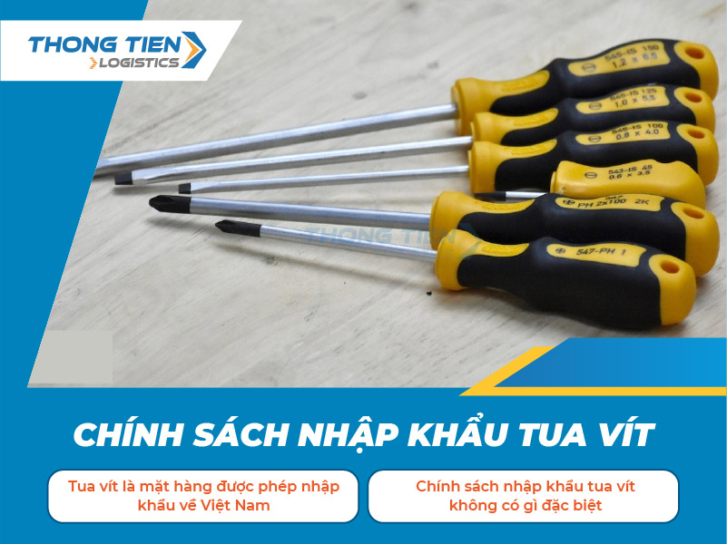 Thủ tục nhập khẩu tua vít