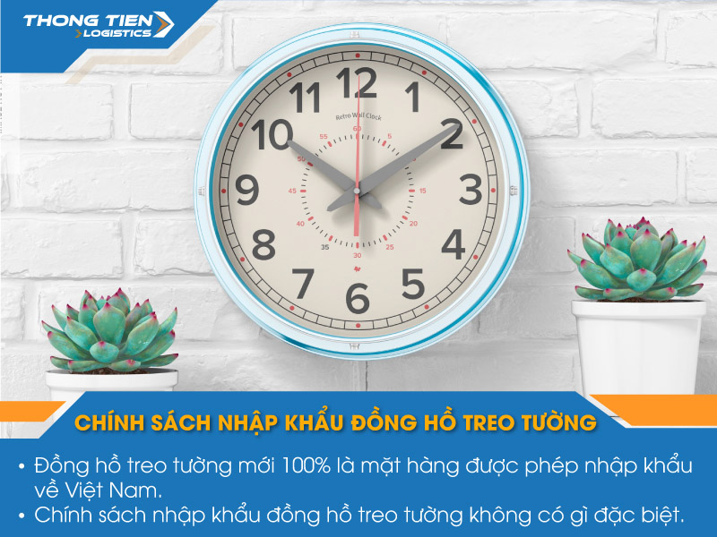 thủ tục nhập khẩu đồng hồ treo tường