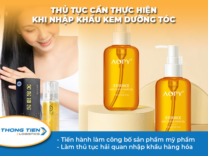 thủ tục nhập khẩu kem dưỡng tóc