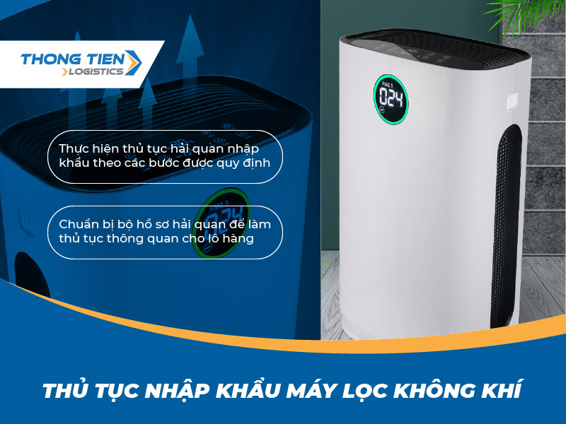 thủ tục nhập khẩu máy lọc không khí