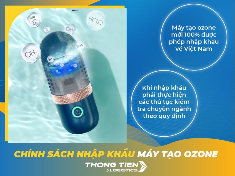 Thủ tục nhập khẩu máy tạo ozone