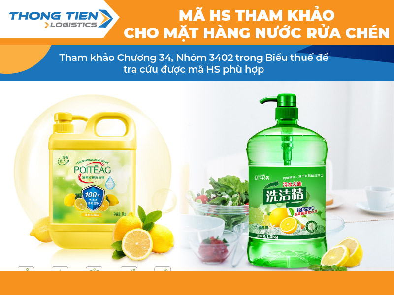 Thủ tục nhập khẩu nước rửa chén