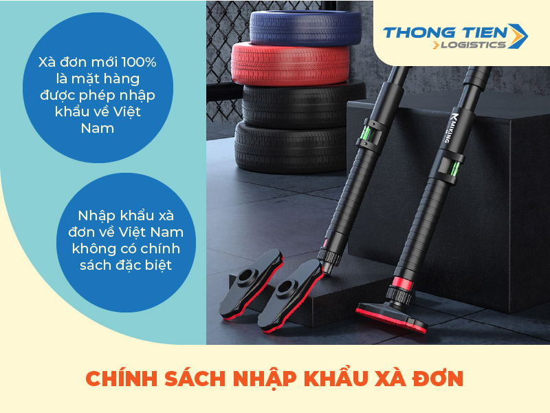 thủ tục nhập khẩu xà đơn