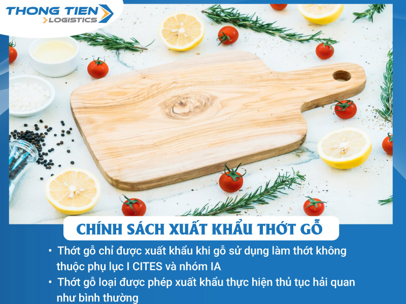 thủ tục xuất khẩu thớt gỗ