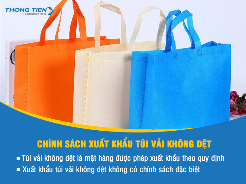 thủ tục xuất khẩu túi vải không dệt