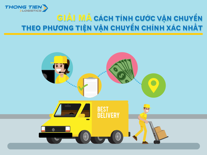 cách tính cước vận chuyển theo phương tiện vận chuyển