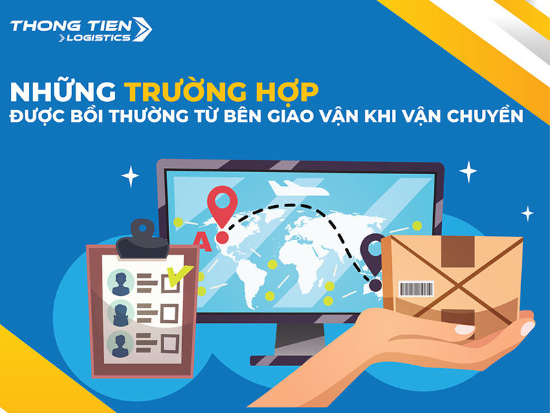 trường hợp được bồi thường từ bên giao vận