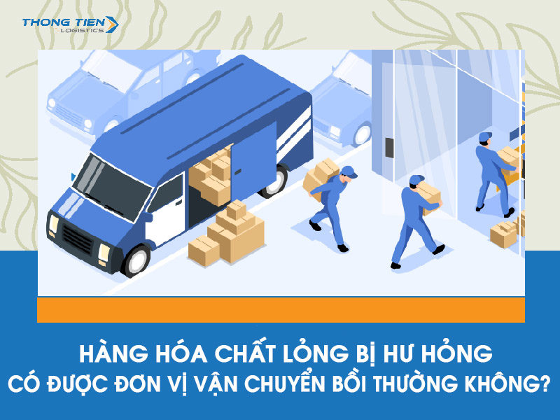 hàng hóa chất lỏng bị hư hỏng