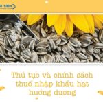 Thủ tục và chính sách thuế nhập khẩu hạt hướng dương