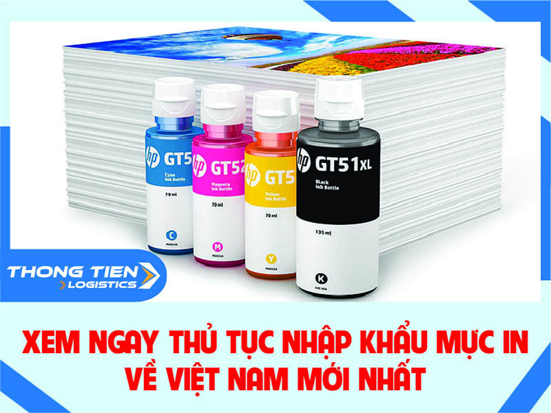 Thủ tục nhập khẩu mực in