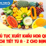 [CHIA SẺ] Thủ tục xuất khẩu hoa quả chi tiết từ A - Z cho bạn
