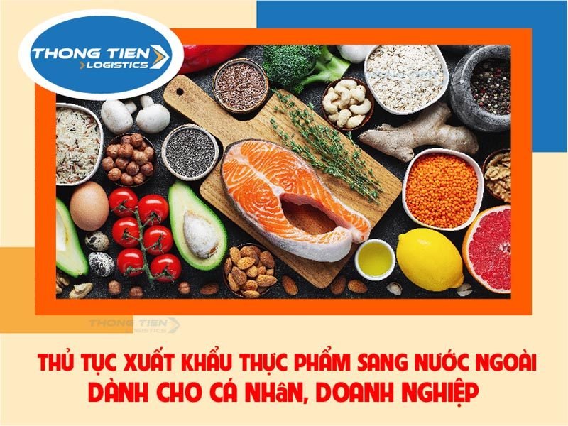 thủ tục xuất khẩu thực phẩm