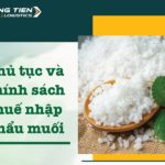 Thủ tục và chính sách thuế nhập khẩu muối về Việt Nam